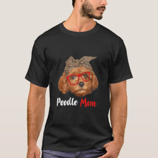 Funny Poodle Mama Geschenk für Hunde Liebhaber Mut T-Shirt