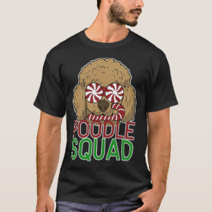 Funny Poodle Squad Weihnachts-Hund beste Freunde k T-Shirt