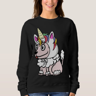 Funny Poodle Unicorn Hat Sweatshirt
