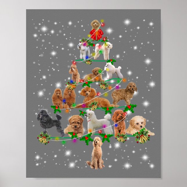 Funny Poodle Weihnachtsbaum Dekoration Kostüm (Vorne)