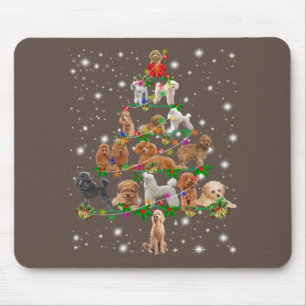 Funny Poodle Weihnachtsbaum Dekoration Kostüm Mousepad