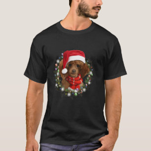 Funny Poodle Weihnachtsmannmütze Weihnachten Weihn T-Shirt