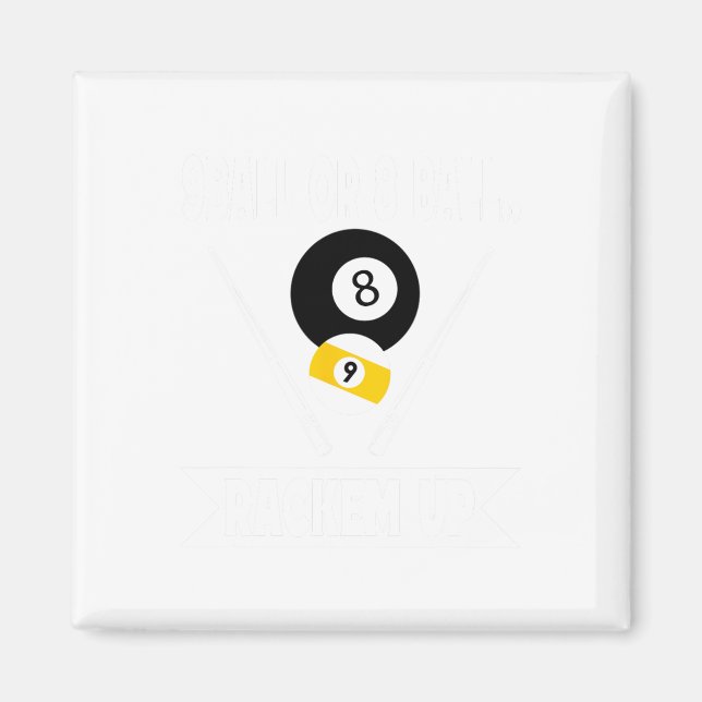 Funny Pool 9 Ball oder 8 Ball Rackem Up Billard Magnet (Vorne)