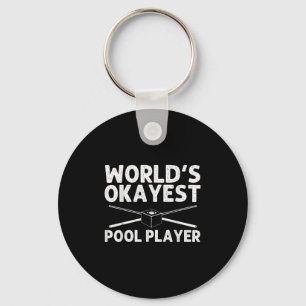 Funny Pool Art für Männer Frauen Billard Lover Poo Schlüsselanhänger