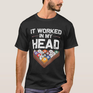 Funny Pool Billard Design Männerwelt Schwimmbecken T-Shirt