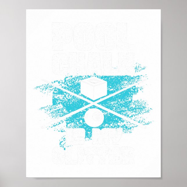 Funny Pool Billiard Pool Sporttisch Game Player Poster (Vorne)