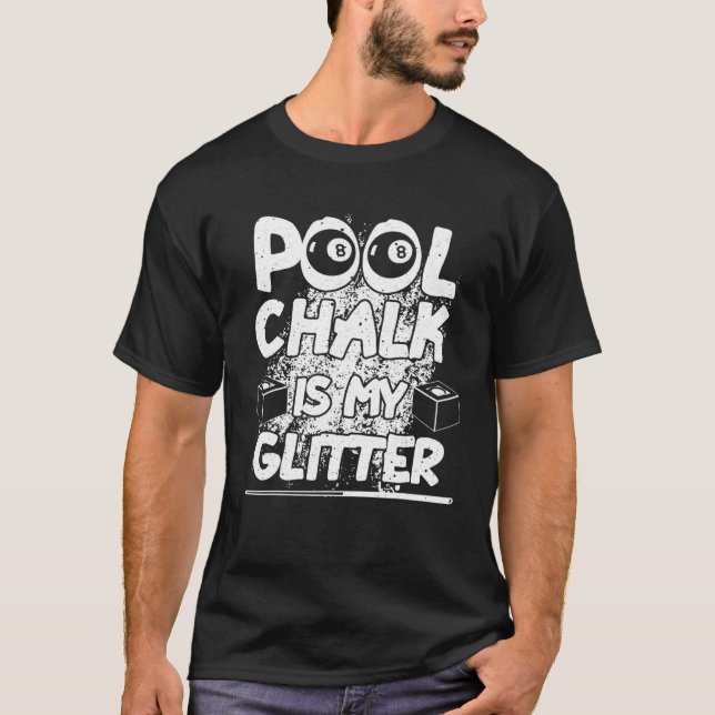 Funny Pool Billiard Pool Sporttisch Game Player T-Shirt (Vorderseite)
