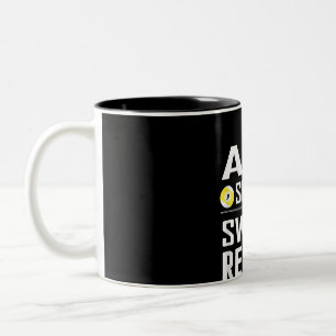 Funny Pool Billiard T Aim Shoot Swear Wiederholung Zweifarbige Tasse