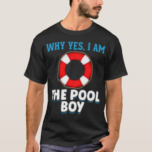 Funny Pool Boy Schwimmer Spaß T-Shirt