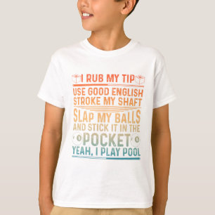 Funny Pool Design für Männer Boys Billiard Lover P T-Shirt