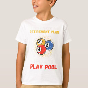 Funny Pool Design für Männer Frauen Billard Lover  T-Shirt