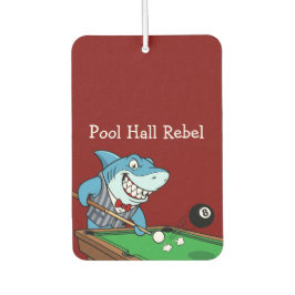 Funny Pool Hall Rebel Billiards Theme Men's Car Autolufterfrischer