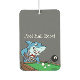 Funny Pool Hall Rebel Billiards Theme Men's Car Autolufterfrischer