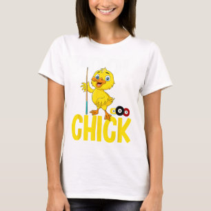 Funny Pool Kick 8 Ball Frauen Niedlich Billard Lad T-Shirt
