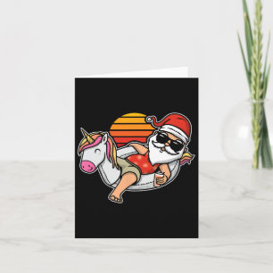 Funny Pool Party Weihnachten im Juli Frauen Männer Karte