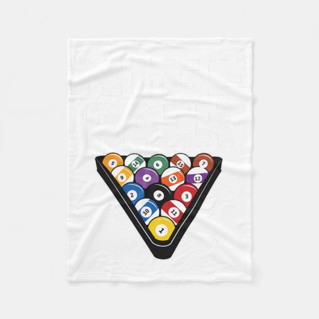Funny Pool Payer Nizza Rack Shirt Fleecedecke (Vorderseite)