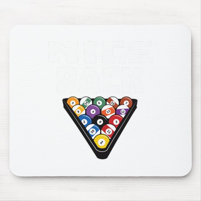 Funny Pool Payer Nizza Rack Shirt Mousepad (Vorne)