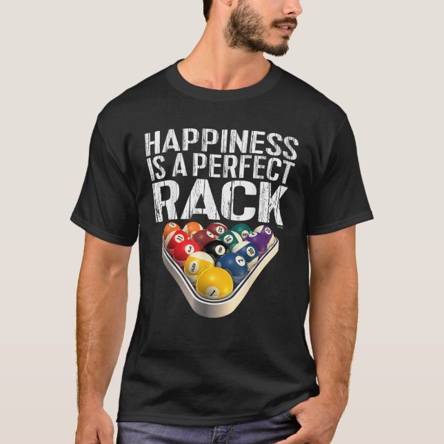 Funny Pool Perfektes Rack Billard T-Shirt (Vorderseite)