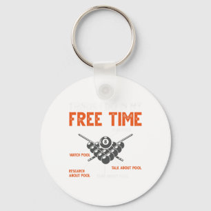 Funny Pool Player Billiard Play Pool Pool Schlüsselanhänger