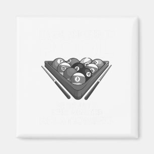 Funny Pool Player Geschenk für Männer Cool an Bi. Magnet