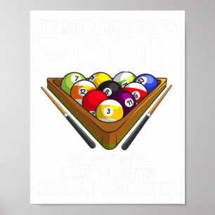Funny Pool Player Geschenk für Männer Cool an Bi. Poster