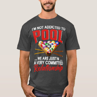Funny Pool Player Geschenk für Männer Cool an Bi. T-Shirt