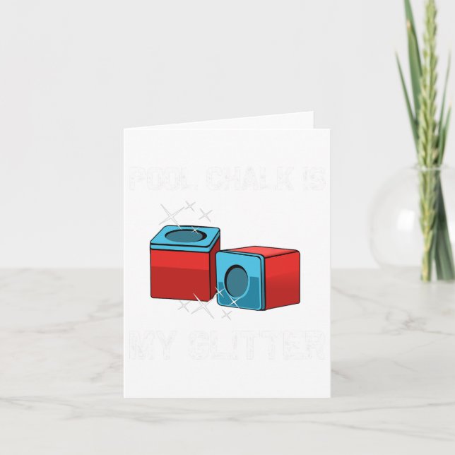 Funny Pool Player Geschenk für Männer Frauen Billa Karte (Vorderseite)