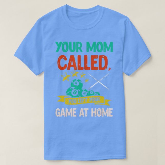 Funny Pool PlayerBillard 8Ball 4 T-Shirt (Design vorne)