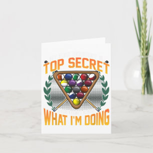 Funny Pool Strategie Joke Dont weiß, was ich mache Karte