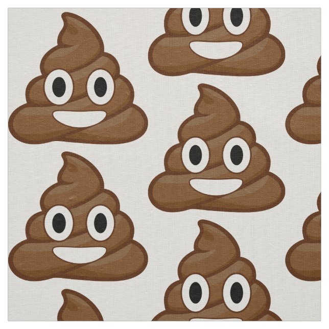 funny poop emoji fabric stoff (Muster)