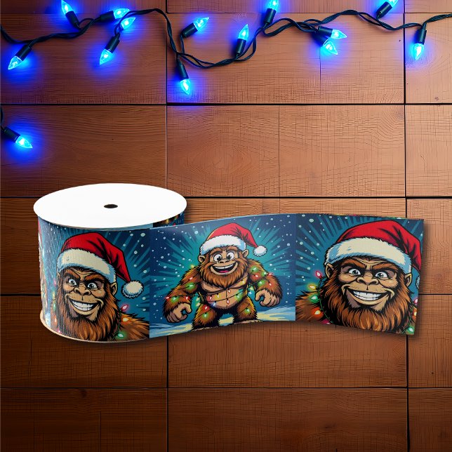 Funny Pop Art Bigfoots Christmas Ripsband (Von Creator hochgeladen)