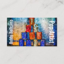 Funny Pop Artist einzigartig anpassbar Visitenkarte