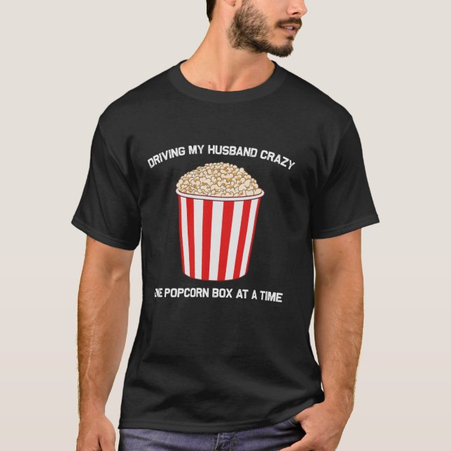 Funny Popcorn Geschenk für Frauen Mais Kernel Lebe T-Shirt (Vorderseite)