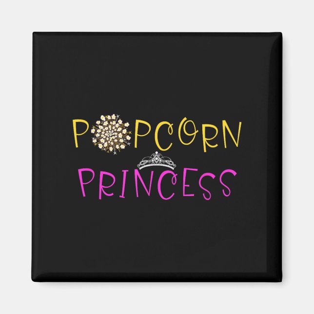 Funny Popcorn Lover Graphic Sprichwort Popcorn Pri Magnet (Vorne)
