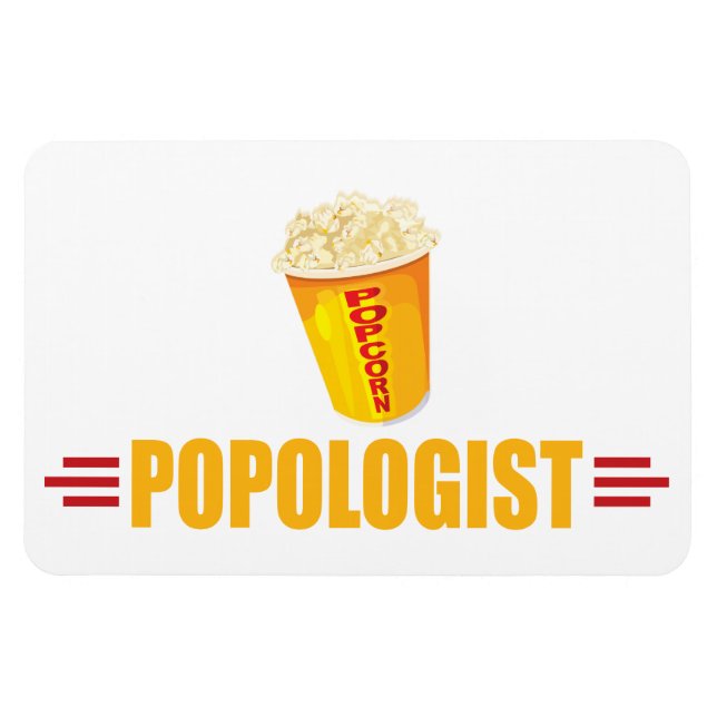 Funny Popcorn Magnet (Horizontal)