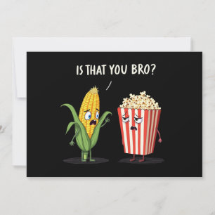 Funny Popcorn Niedlich Kawaii Style Popped Pop-Cor Einladung