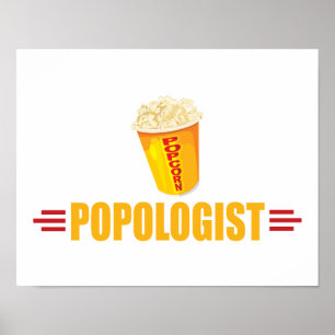 Funny Popcorn Poster