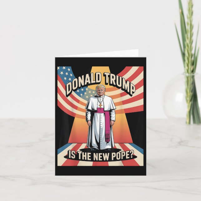Funny Pope & amp; Präsident Donald Trump, katholis Karte (Vorderseite)