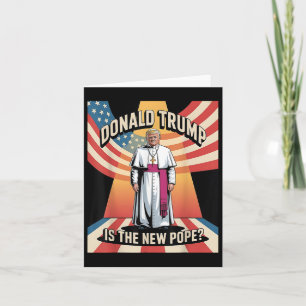 Funny Pope & amp; Präsident Donald Trump, katholis Karte