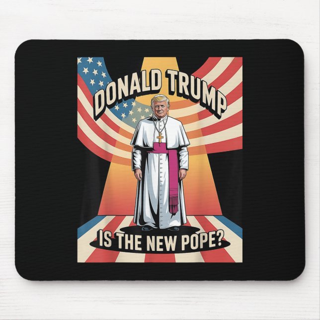 Funny Pope & amp; Präsident Donald Trump, katholis Mousepad (Vorne)