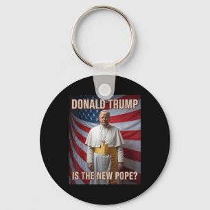 Funny Pope & amp; Präsident Donald Trump, katholis Schlüsselanhänger