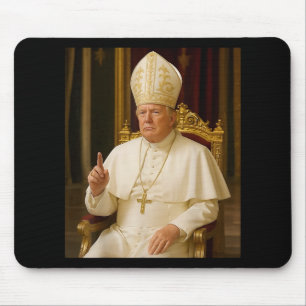 Funny Pope Trump T-Shirt Mousepad