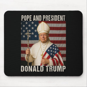 Funny Pope Trump und Präsident Donald Trump Mousepad