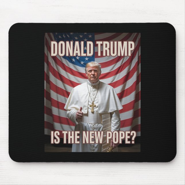 Funny Pope und Präsident Donald Trump5 Mousepad (Vorne)