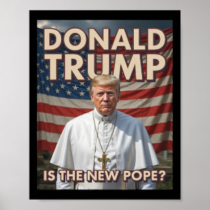 Funny Pope und Präsident Donald Trump5 Poster