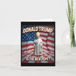 Funny Pope und Präsident Donald Trump Karte