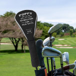 Funny Poppy Großvater Monogram Golf Headcover<br><div class="desc">Großvater ist für alte Männer, also ist er lieber Poppy! Dieses phantastische Cover des Anführungsfahrers eignet sich perfekt zum Vatertag, zum Geburtstag oder zur Feier eines neuen Großvaters oder Großvaters, um die Lieben zu sein, die Golf spielen. Design zeigt das Sprichwort "Poppy, denn Großvater ist für alte Typ" in weißer...</div>