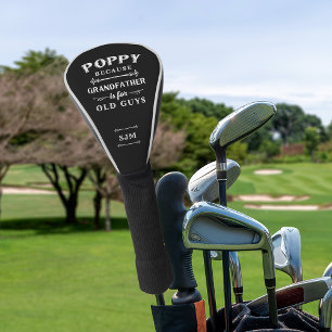 Funny Poppy Großvater Monogram Golf Headcover