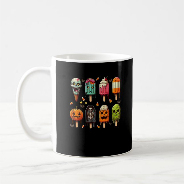 Funny Popsicle Summer Horror Halloween IceCream Su Kaffeetasse (Links)