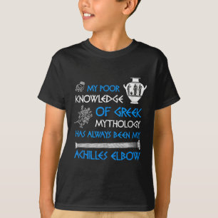 Funny Pose Knowledge Grithology Achilles T-Shirt